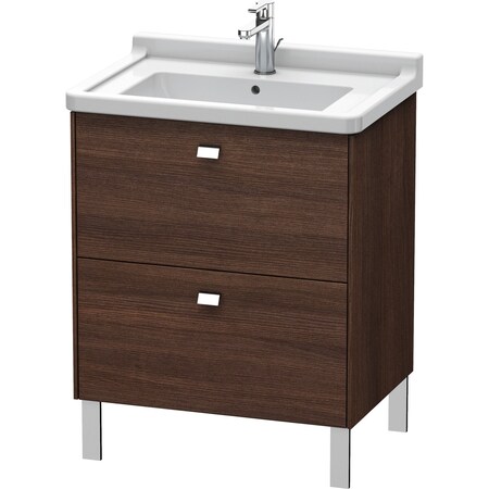 Brioso Floor Standing Vanity Unit Chestnut Dark